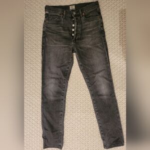 Citizens Of Humanity High Rise Black Jeans